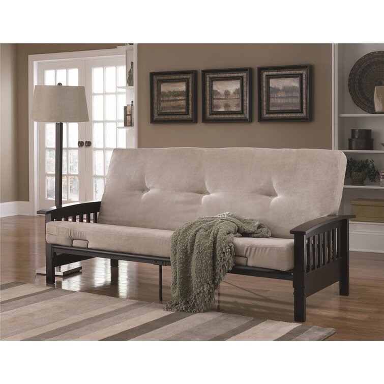 Grey futon deals wayfair